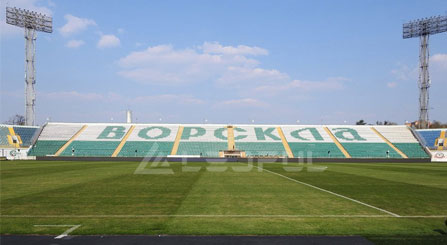 Exhibición LED del perímetro del estadio de fútbol de Ucrania