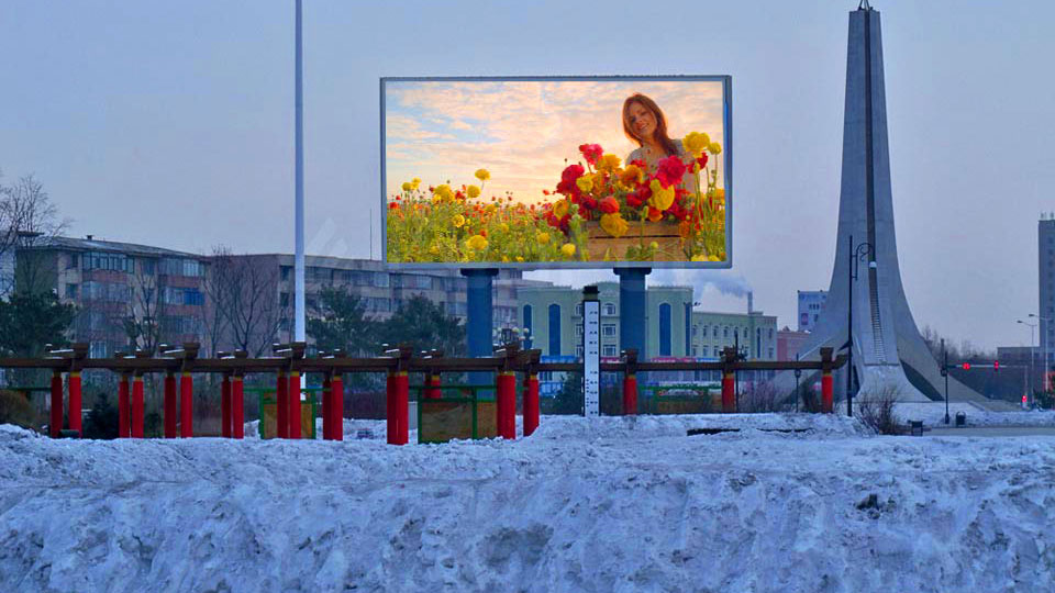 Minus 30 Degrees LED Display Double Sided
