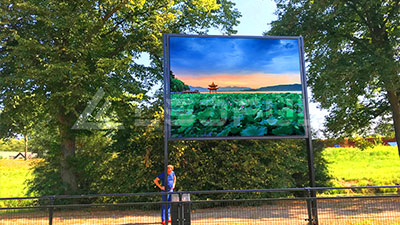 Signo LED de publicidad al aire libre de los Países Bajos