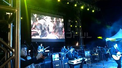 México al aire libre Jazz evento de música pantalla LED