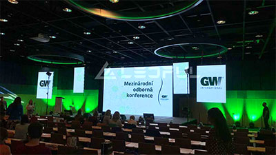 Pantalla LED para eventos de conferencia de interior checa