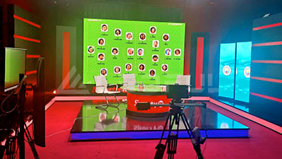 Nigeria Estudio de radiodifusión deportiva pequeña pantalla LED