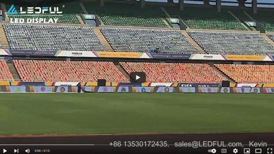Estadio Nacional de Tanzania 250m pantalla LED perimetral al aire libre para el primer AFL2
