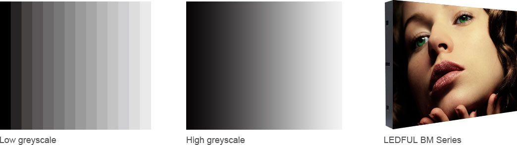 Bajo brillo con alta escala de grises