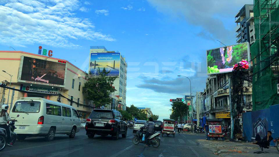 Cambodia Outdoor Videowall Advertising Display