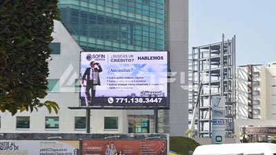 México Publicidad al aire libre signo LED