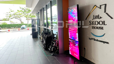 Proyecto LPoster Plus de diseño especial de interior LEDFUL en Singapur